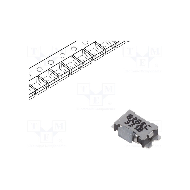 10 pcs : KSS331G LFS - Microswitch TACT, SPST-NO, Pos: 2, 0.05A/32VDC, SMT, none, 2.5N