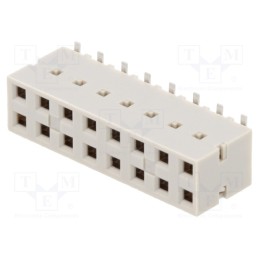 10 pcs : 89898-308ALF - Socket, PCB to PCB, female, Dubox®, 2.54mm, PIN: 16, SMT, Layout: 2x8