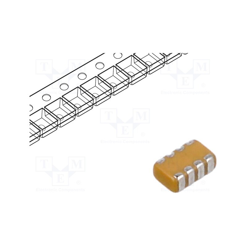 10 pcs : W2A4YC104MAT2A - Capacitor: ceramic, MLCC, 100nF, 16V, X7R, ±20%, SMD, 0508