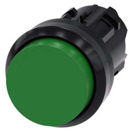 1 pcs - Siemens SIRIUS ACT Series Green Momentary Push Button, 22mm Cutout, IP66, IP67, IP69K