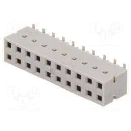 10 pcs : 89898-310ALF - Socket, PCB to PCB, female, Dubox®, 2.54mm, PIN: 20, SMT, vertical
