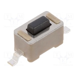 10 pcs : FSMSM - Microswitch TACT, SPST-NO, Pos: 2, 0.05A/24VDC, SMT, none, 1.8N