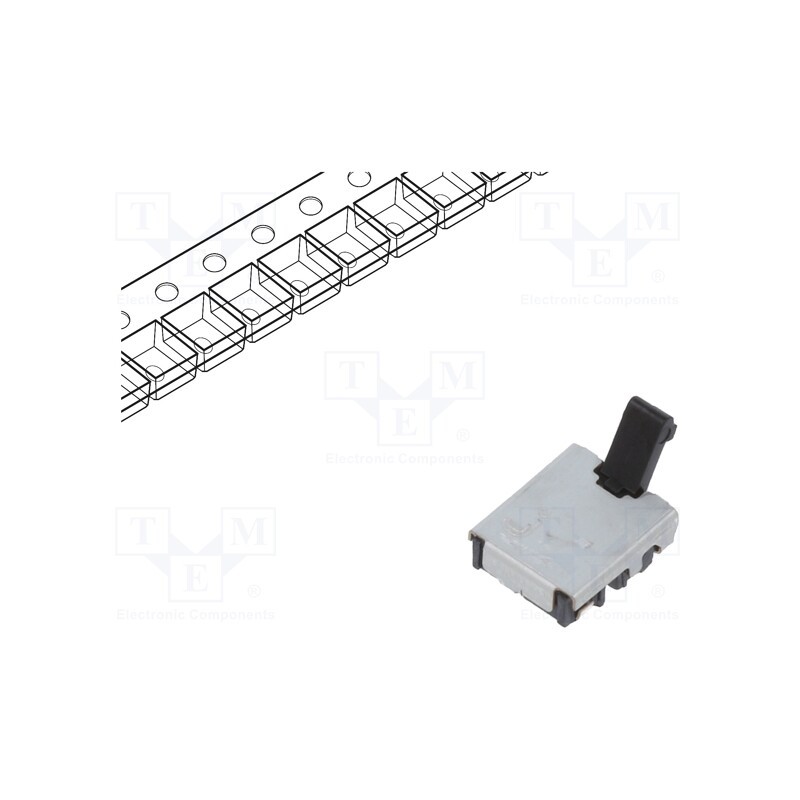 10 pcs : ESE13V01A - Switch: detecting, Pos: 2, SPST, 0.01A/5VDC, Leads: curved, 500mΩ