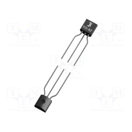 50 pcs : 2N3906 - Transistor: PNP, bipolar, 40V, 0.2A, 625mW, TO92