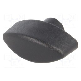 10 pcs : 8711 - Knob wing, Int.thread: M6, 10mm, H: 20mm, polyamide, W: 32mm