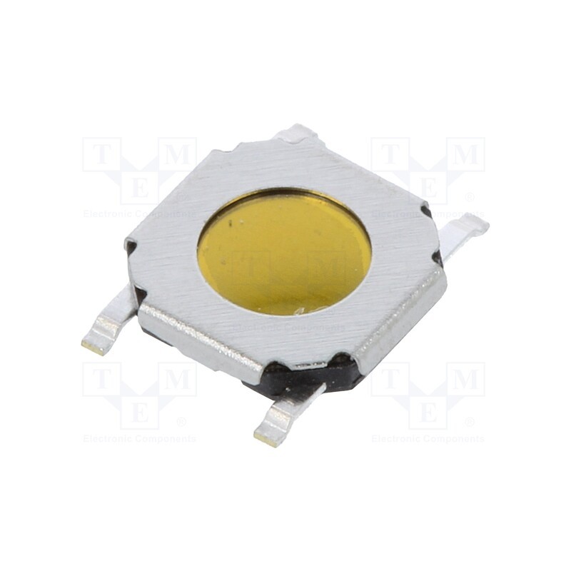 50 pcs : TVCM15010BB - Microswitch TACT, Pos: 2, 0.05A/12VDC, SMT, none, 5.2x5.2mm, 1mm