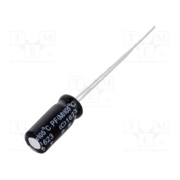 50 pcs : PF1J150MNN0511U - Capacitor: electrolytic, THT, 15uF, 63VDC, Ø5x11mm, Pitch: 2mm, ±20%