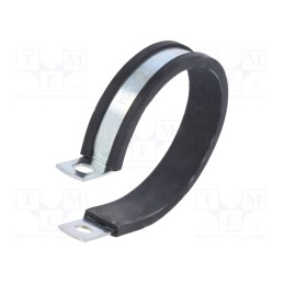 10 pcs : LKD1524 - Fixing clamp, ØBundle : 51÷54mm, W: 13mm, steel, Ømount.hole: 6.5mm