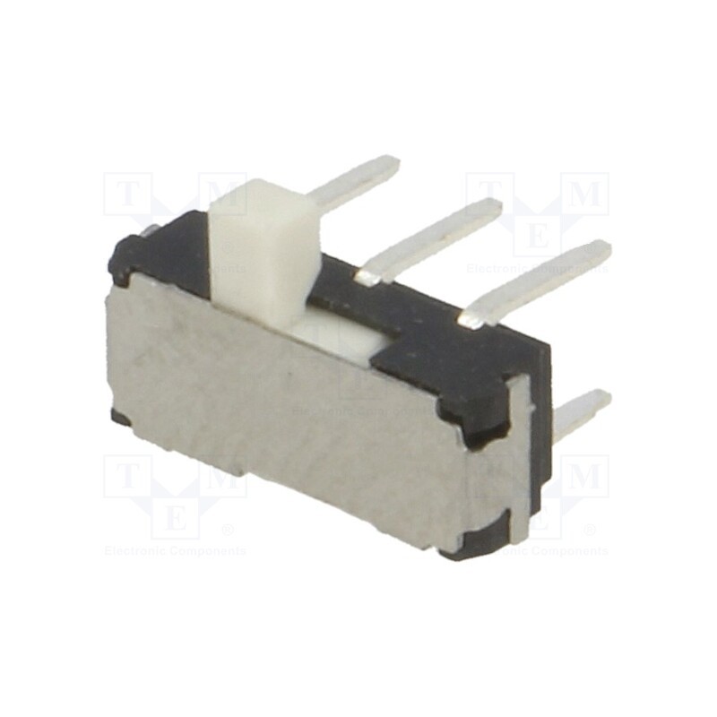 10 pcs : - Switch: slide, Pos: 2, DPDT, 0.3A/6VDC, ON-ON, No.of term: 6, THT