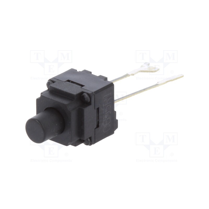 10 pcs : B3WN-6002 - Microswitch TACT, SPST-NO, Pos: 2, 0.05A/12VDC, THT, none, 1.96N