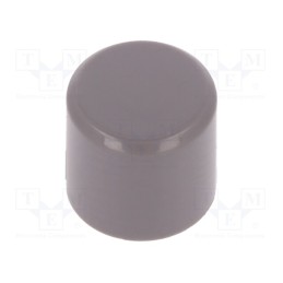 10 pcs : PVGY - Button, grey, Mat: polyamide, PVA series