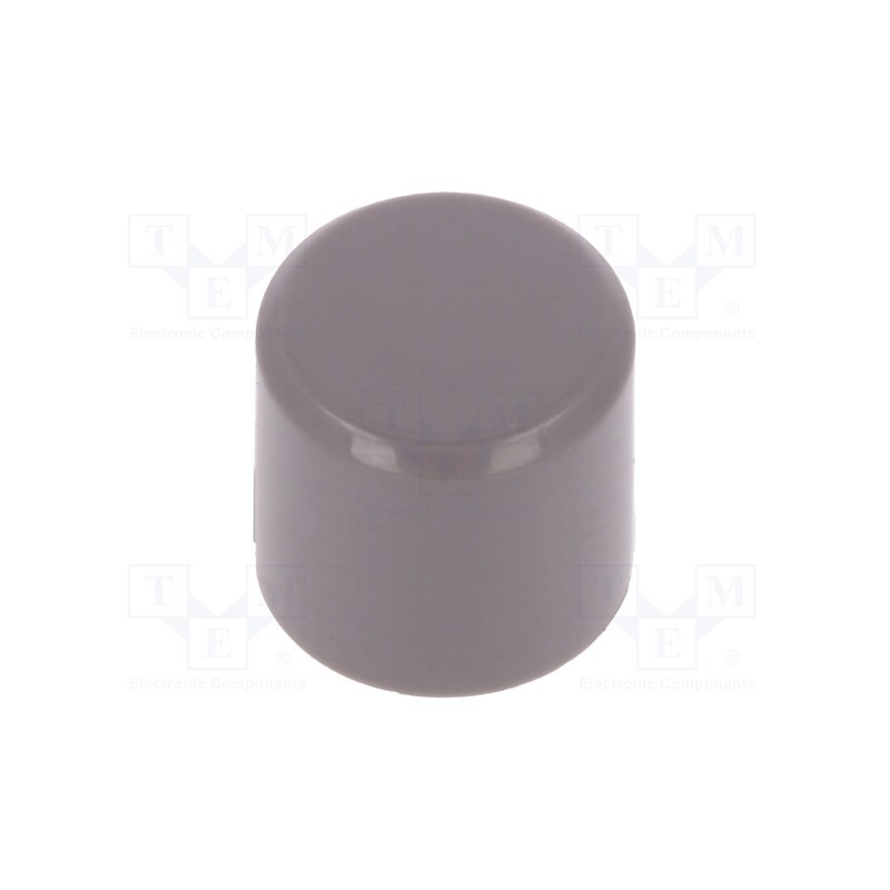10 pcs : PVGY - Button, grey, Mat: polyamide, PVA series
