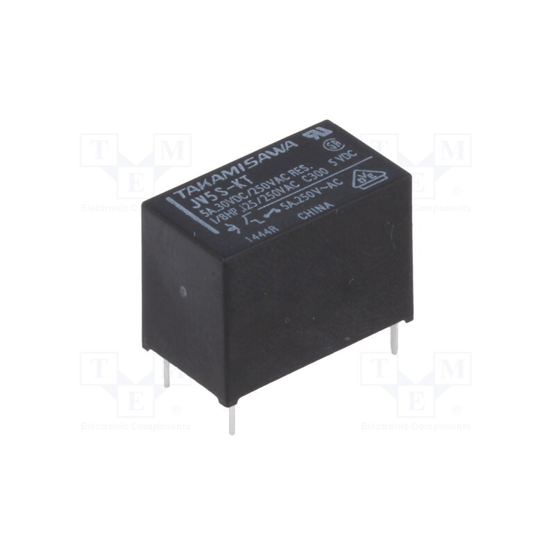 10 pcs : JV-5S-KT - Relay: electromagnetic, SPST-NO, Ucoil: 5VDC, 5A, 5A/250VAC, PCB