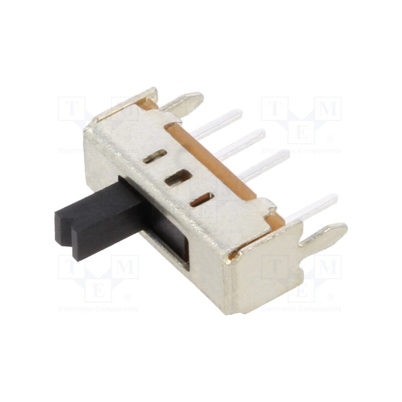 10 pcs : OS103011MS8QP1C - Switch: slide, Pos: 3, SP3T, 0.1A/12VDC, ON-ON-ON, THT, -30÷75°C