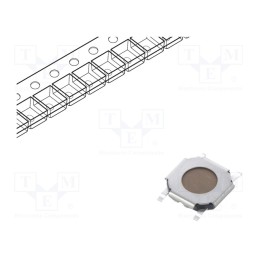 10 pcs : SKQGAEE010 - Microswitch TACT, SPST-NO, Pos: 2, 0.05A/12VDC, SMT, 980mN, SKQG