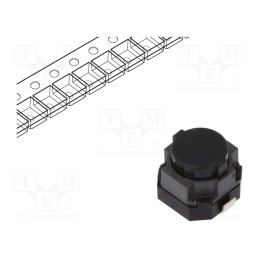 10 pcs : EVPASAC1A - Microswitch TACT, SPST, Pos: 2, 0.05A/12VDC, SMT, none, 1.6N, 5mm