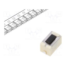 10 pcs : EVQ5PN04K - Microswitch TACT, SPST, Pos: 2, 0.05A/12VDC, SMT, 6x3.5x3.5mm, EVQ5