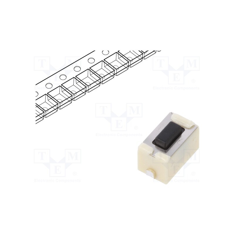 10 pcs : EVQ5PN04K - Microswitch TACT, SPST, Pos: 2, 0.05A/12VDC, SMT, 6x3.5x3.5mm, EVQ5