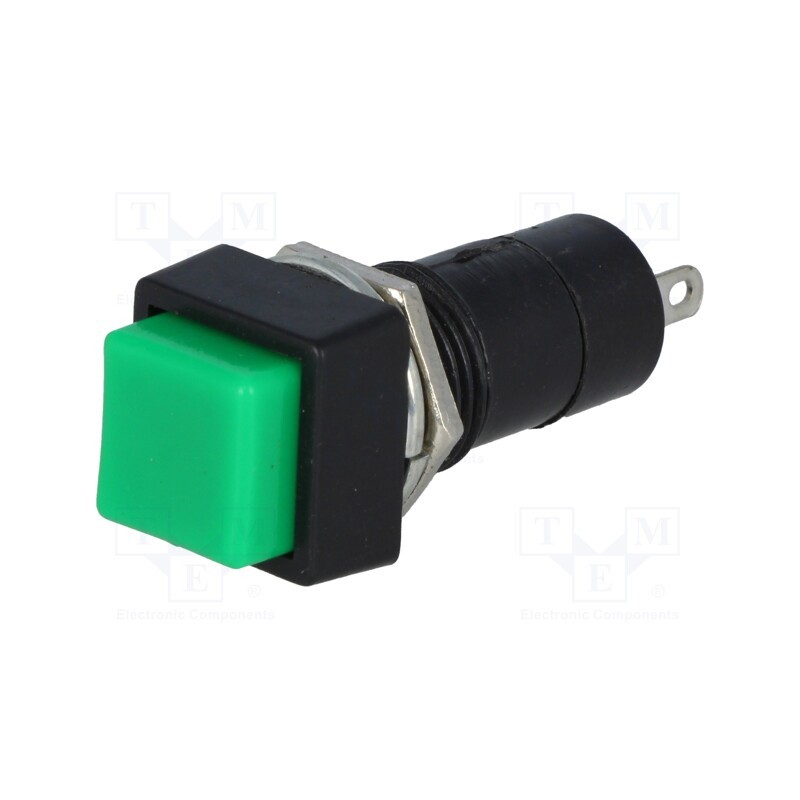 10 pcs : - Switch: push-button, Pos: 2, SPST-NO, 3A/125VAC, OFF-(ON), Ø12mm