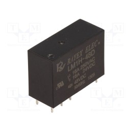 10 pcs : LM1H-48D - Relay: electromagnetic, SPDT, Ucoil: 48VDC, Icontacts max: 16A