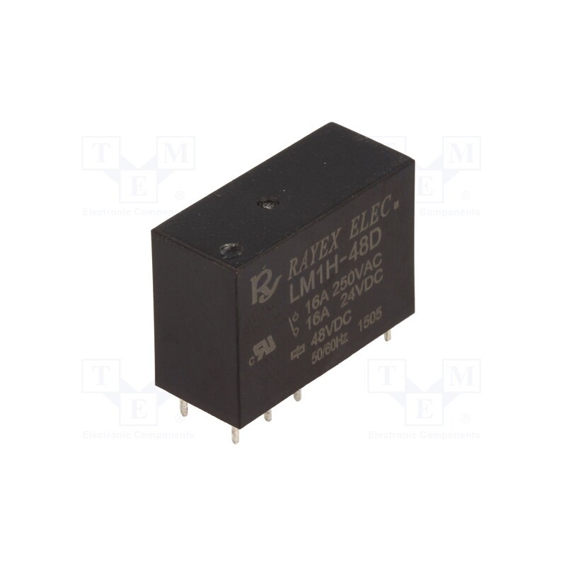 10 pcs : LM1H-48D - Relay: electromagnetic, SPDT, Ucoil: 48VDC, Icontacts max: 16A
