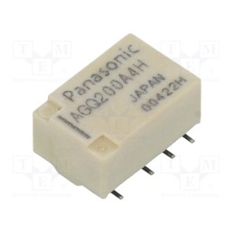10 pcs : AGQ200A4H - Relay: electromagnetic, DPDT, Ucoil: 4.5VDC, Icontacts max: 2A