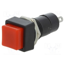 10 pcs : - Switch: push-button, Pos: 2, 3A/125VAC, OFF-(ON), Illumin: none
