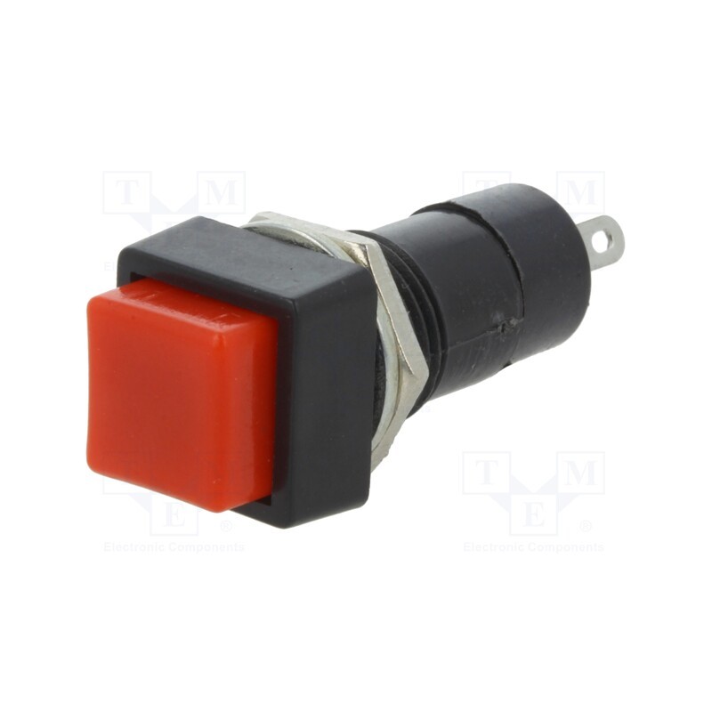 10 pcs : - Switch: push-button, Pos: 2, 3A/125VAC, OFF-(ON), Illumin: none