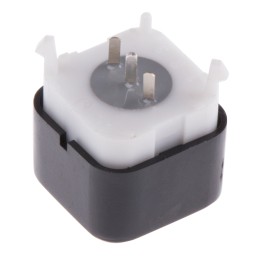 1 pcs - Black Cap Tactile Switch, SPDT 30 mA @ 28 V dc 2mm