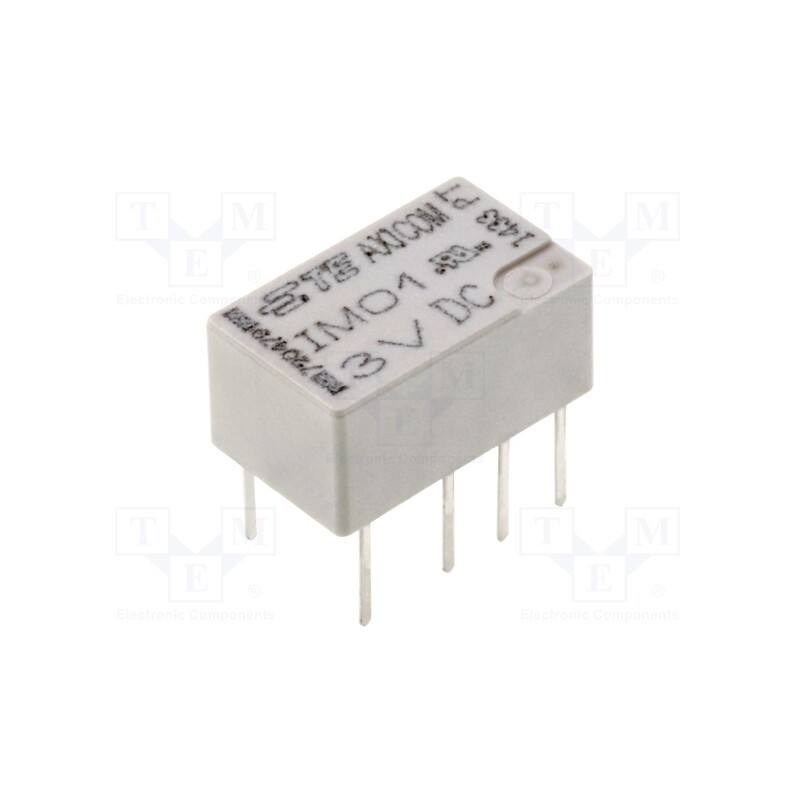 10 pcs : 1462037-4 - Relay: electromagnetic, DPDT, Ucoil: 3VDC, 2A, 0.5A/125VAC, THT