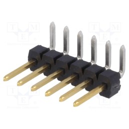 10 pcs : 901210766 - Pin header, pin strips, C-Grid III, male, PIN: 6, angled 90°, THT