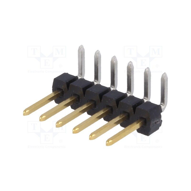 10 pcs : 901210766 - Pin header, pin strips, C-Grid III, male, PIN: 6, angled 90°, THT