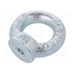 10 pcs : NZU.6 - Lifting eye nut, eye, M6, steel, Plating: zinc, DIN 582, 20mm