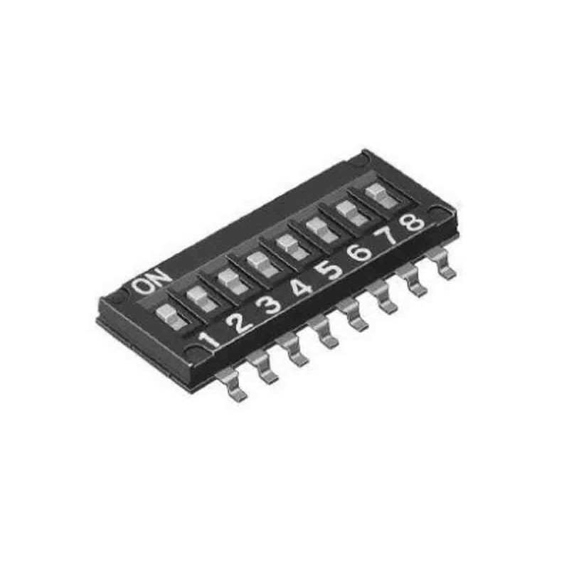 1 pcs - Omron 2 Way Surface Mount DIP Switch SPST, IP40