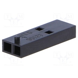 10 pcs : 901230102 - Plug, wire-board, female, C-Grid III, 2.54mm, PIN: 2, w/o contacts