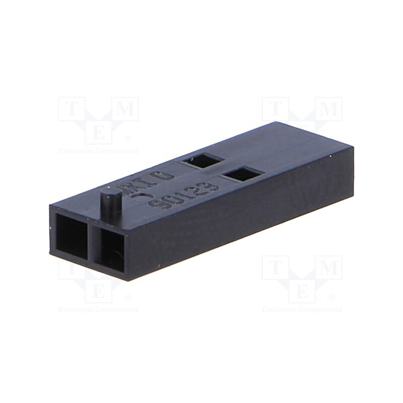 10 pcs : 901230102 - Plug, wire-board, female, C-Grid III, 2.54mm, PIN: 2, w/o contacts