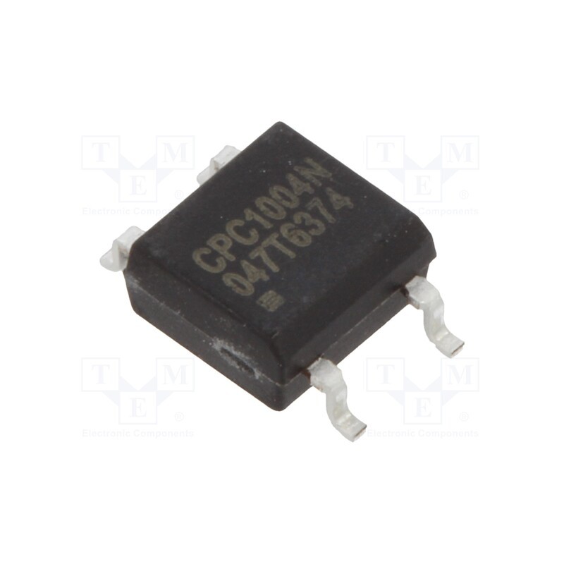 10 pcs : CPC1004N - Relay: solid state, 300mA, max.100VDC, SMT, SOP4, 4.09x3.81x2.03mm