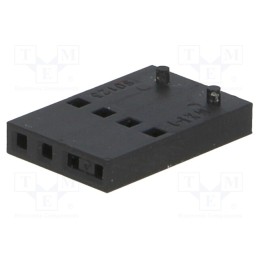 10 pcs : 901230104 - Plug, wire-board, female, C-Grid III, 2.54mm, PIN: 4, w/o contacts
