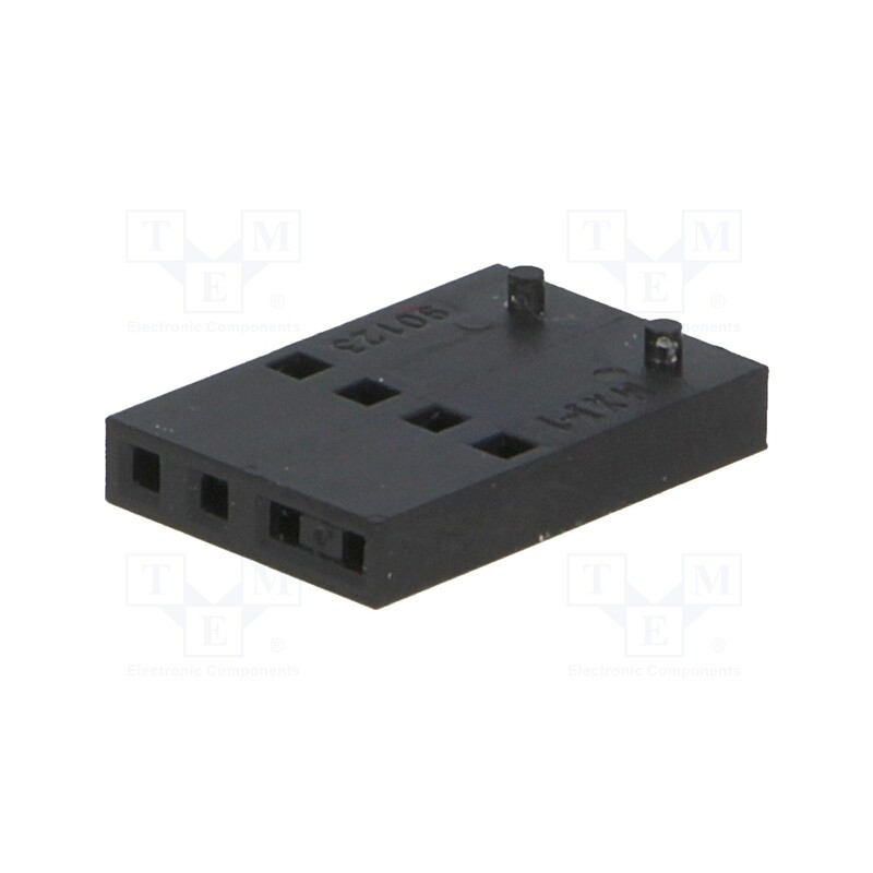 10 pcs : 901230104 - Plug, wire-board, female, C-Grid III, 2.54mm, PIN: 4, w/o contacts