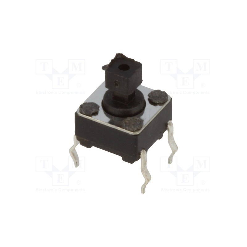 50 pcs : - Microswitch TACT, SPST-NO, Pos: 2, 0.05A/12VDC, THT, none, 1.5N