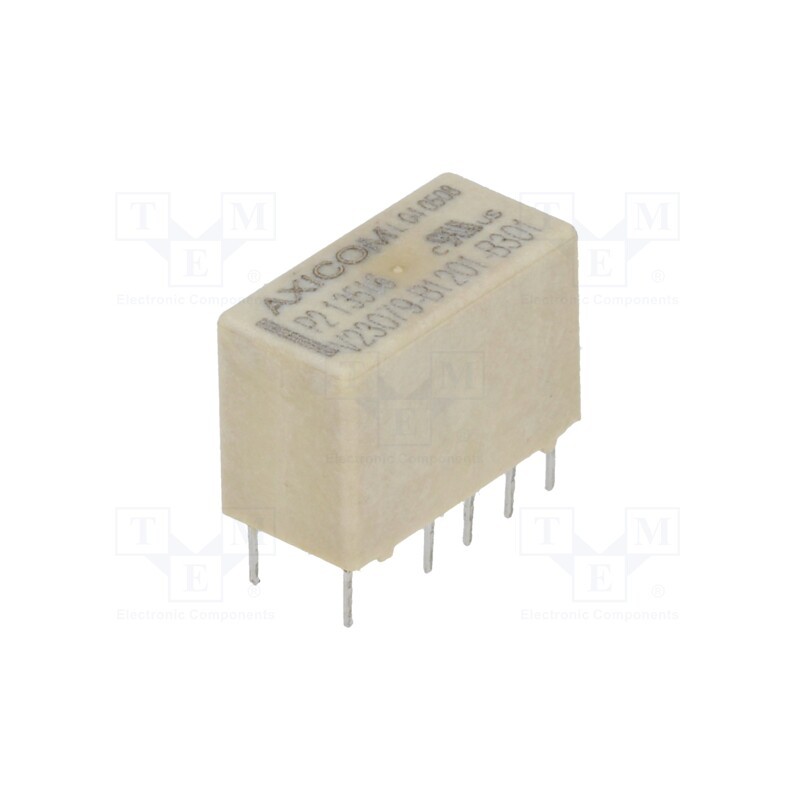10 pcs : 3-1393788-3 - Relay: electromagnetic, DPDT, Ucoil: 5VDC, 2A, 0.5A/125VAC, THT