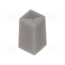 10 pcs : G001G - Button, PN series, grey, G00