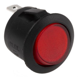 1 pcs - RS PRO Illuminated SPST, On-Off Rocker Switch Panel Mount