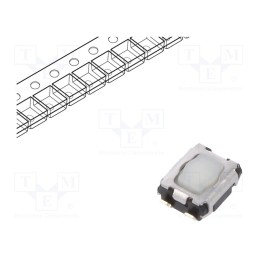 10 pcs : EVPAA402W - Microswitch TACT, SPST, Pos: 2, SMT, none, 2.4N, 2.9x3.5x1.4mm