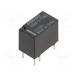 10 pcs : G5V-1-T90 DC12 - Relay: electromagnetic, SPDT, Ucoil: 12VDC, Icontacts max: 1A, PCB
