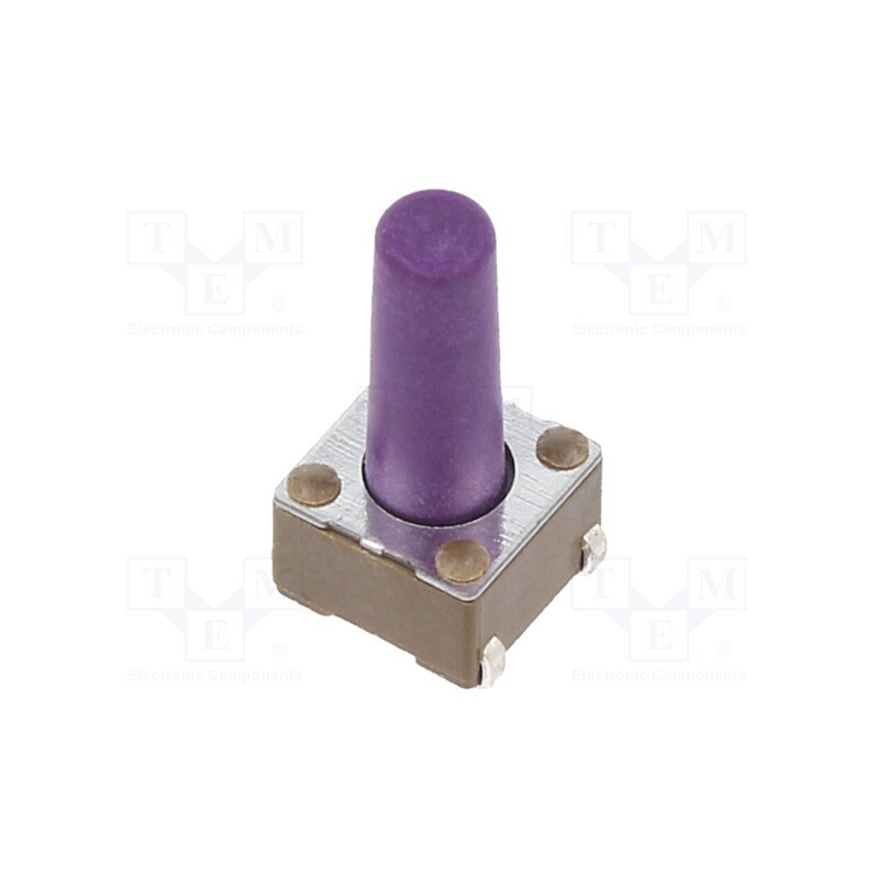 10 pcs : LL3301DF065QJ - Microswitch TACT, SPST-NO, Pos: 2, 0.05A/12VDC, SMT, 0.64N, 6x6x4mm