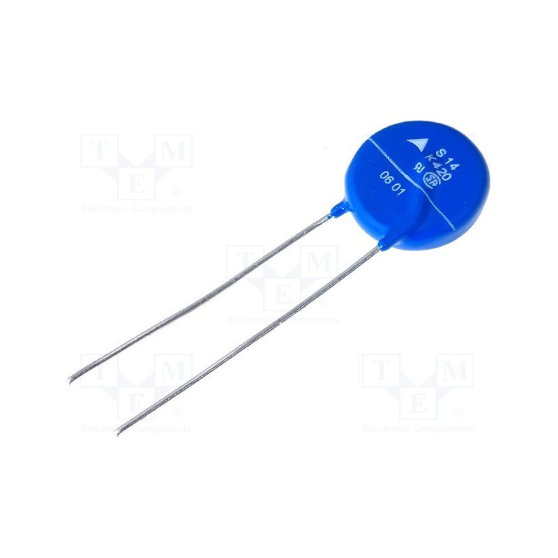 10 pcs : B72214S0421K101 - Varistor: metal-oxide, THT, 420VAC, 560VDC, 680V, 4500A, -40÷105°C