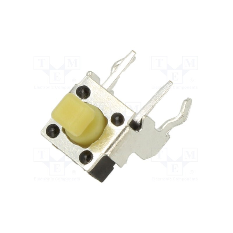 10 pcs : TL1105JAF250Q - Microswitch TACT, SPST-NO, Pos: 2, 0.05A/12VDC, THT, 2.45N, 6.35mm
