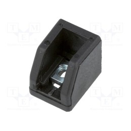10 pcs : 094411M4 - Holder, for profiles,glass mounting, Width of the groove: 5mm