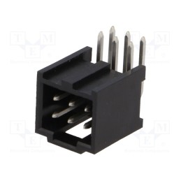10 pcs : 901303106 - Socket, rectangular, male, PIN: 6, angled 90°, THT, tinned, 2.54mm